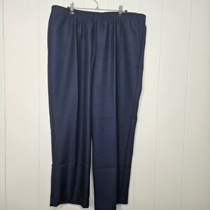 NWT Alfred Dunner Women's Navy Blue Pants Size 18W